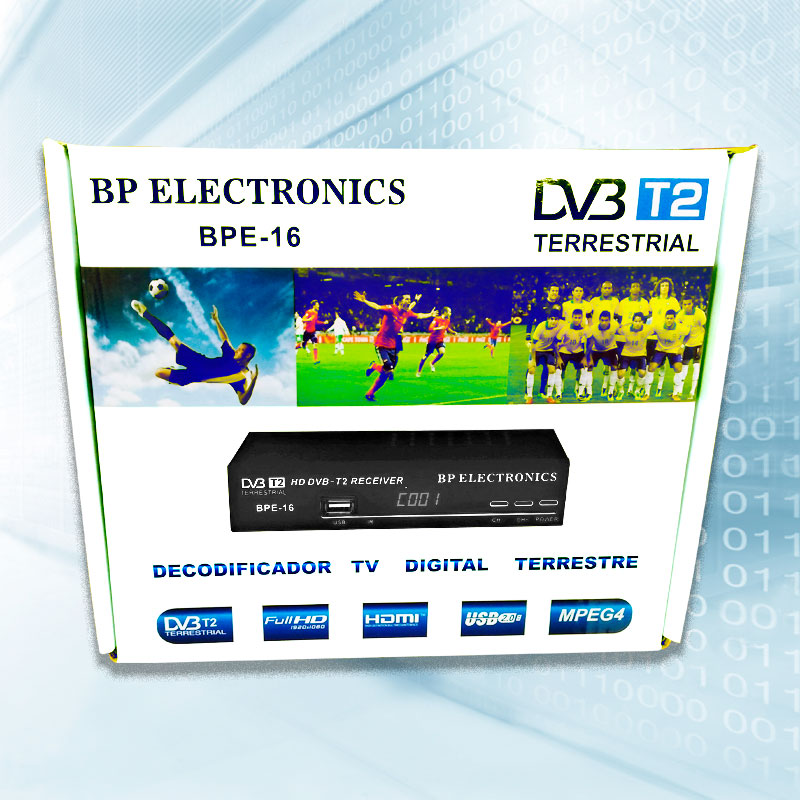 Caja Decodificadora TV Digital BPE-16 – Electronica Caribe