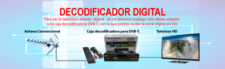 Decodificador para TV digital nacional y accesorios - S_E_E - ID